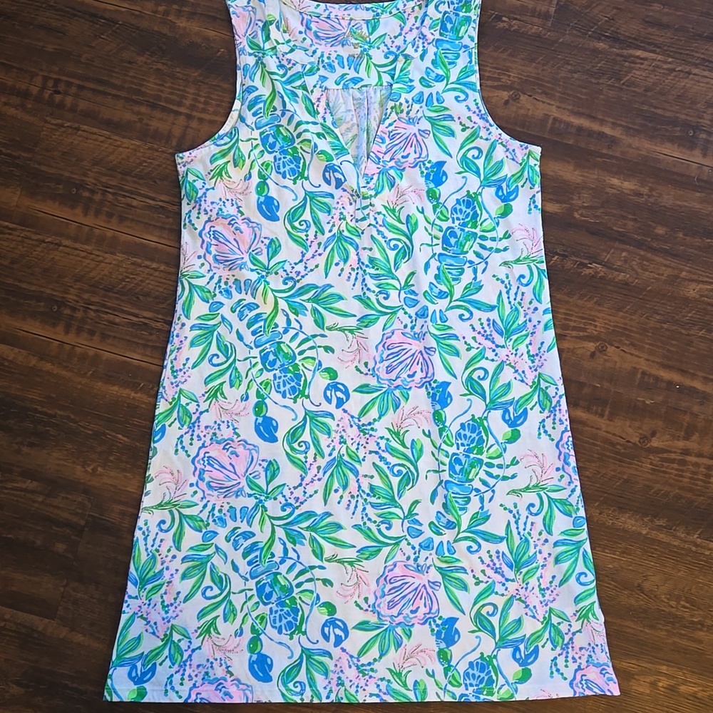 Lilly Pulitzer Women's Dev Dress  Resort White Just a Pinch Size M